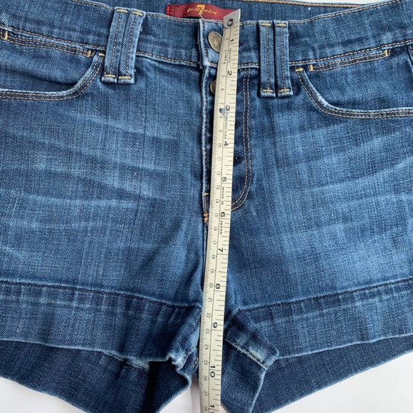 7 for all mankind Jean shorts sz24 B14 - Picture 7 of 7